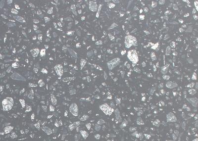 Sparkle Polished Black Quartz Kitchen Countertops With White Vein Wear Proof