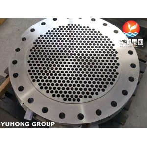 ASME SA182 F316Ti Forged Exchanger Tubesheet (PMI Verified)