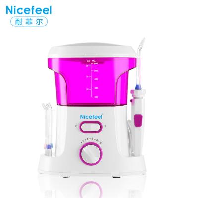 IPX7 Countertop Oral Irrigator 120PSI Rechargeable Water Flosser Nasal Irrigator