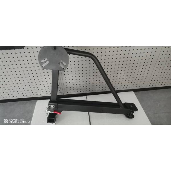 Black Steel Hitch Mount Spare Tire Carrier for Toyota Bike Carrier Modification