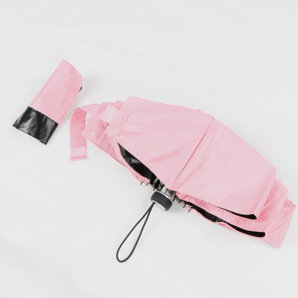 Women Pink Small Lightweight Umbrella , Foldable Uv Ultra Compact Umbrella