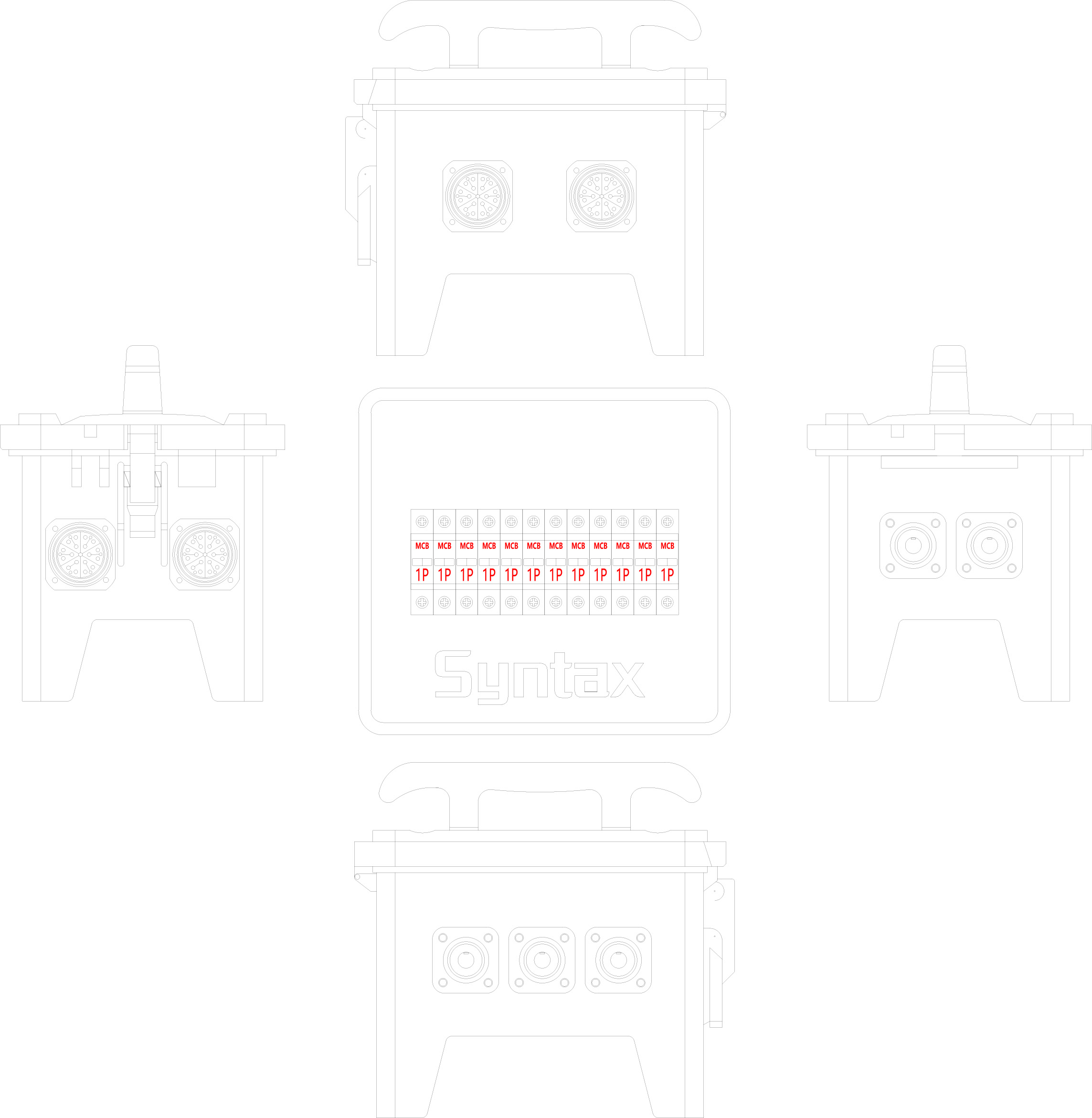 Синтаксис MP12 Power Distro Boxes 400A Input 19 pin Sockets for Outdoor Temporary Power Board (Синтаксис MP12 Power Distro Boxes 400A Вход 19 пинных разъемов для наружных временных панелей питания)