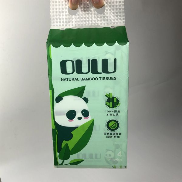 High quality Home office Unbleached bamboo pulp soft 2ply rectangular facial tissue