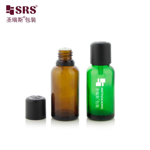 Hair Care Essence Liquid Empty Bottles With Child Proof Cap Glass Essential Oil Bottle