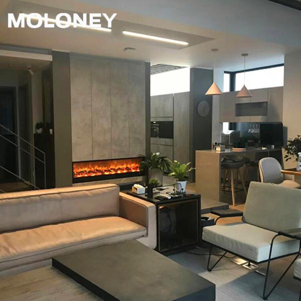 150cm Linear LED Flame Wall Insert Electric Fireplace Three Brightness Bottom