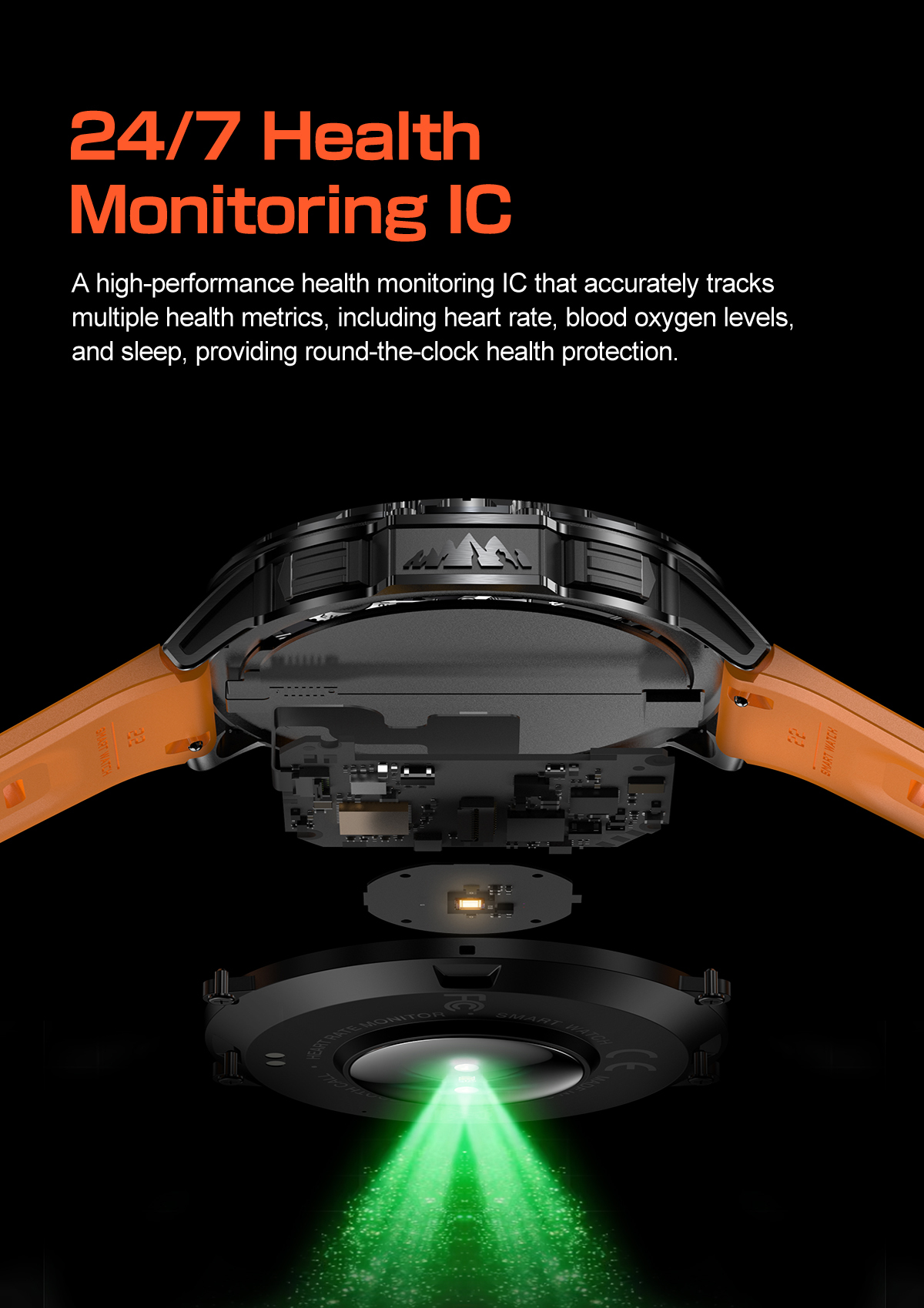 K77 Android Smartwatch Call IP67 Waterproof IPS Fitness Tracker Heart Rate Monitor Sleep Tracker Multi-Sport Silicone Alloy Case