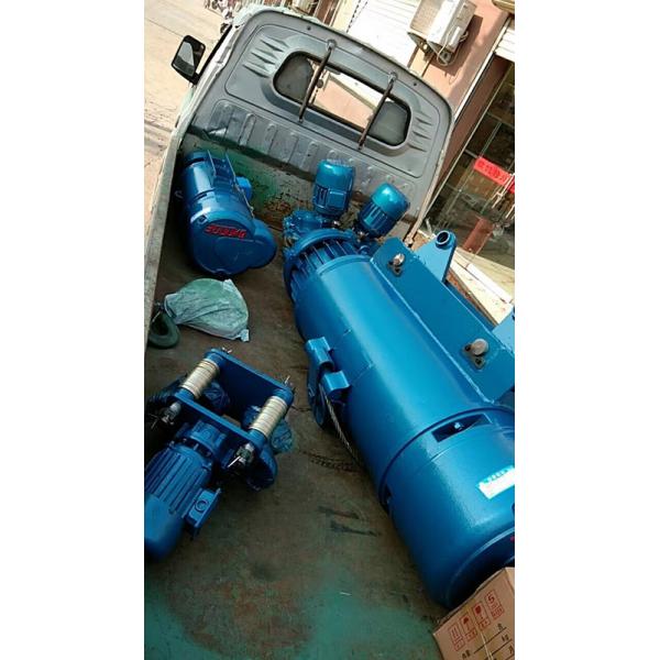 220/230v Electric Crane Hoist long service life With Heavy Duty Weighted Lift Hook