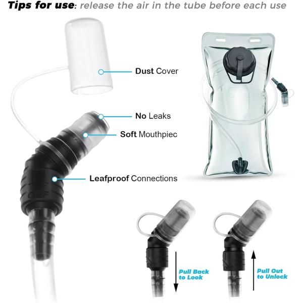 Hydration Backpack Hydration Pack Water Backpack with 2L(70-Ounce) Hydration Bladder for Men Women Kids for Running