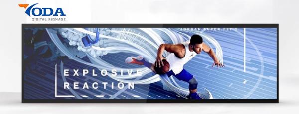 LVDS 19 Inch 50W 300cd/M2 Stretched Bar LCD Display