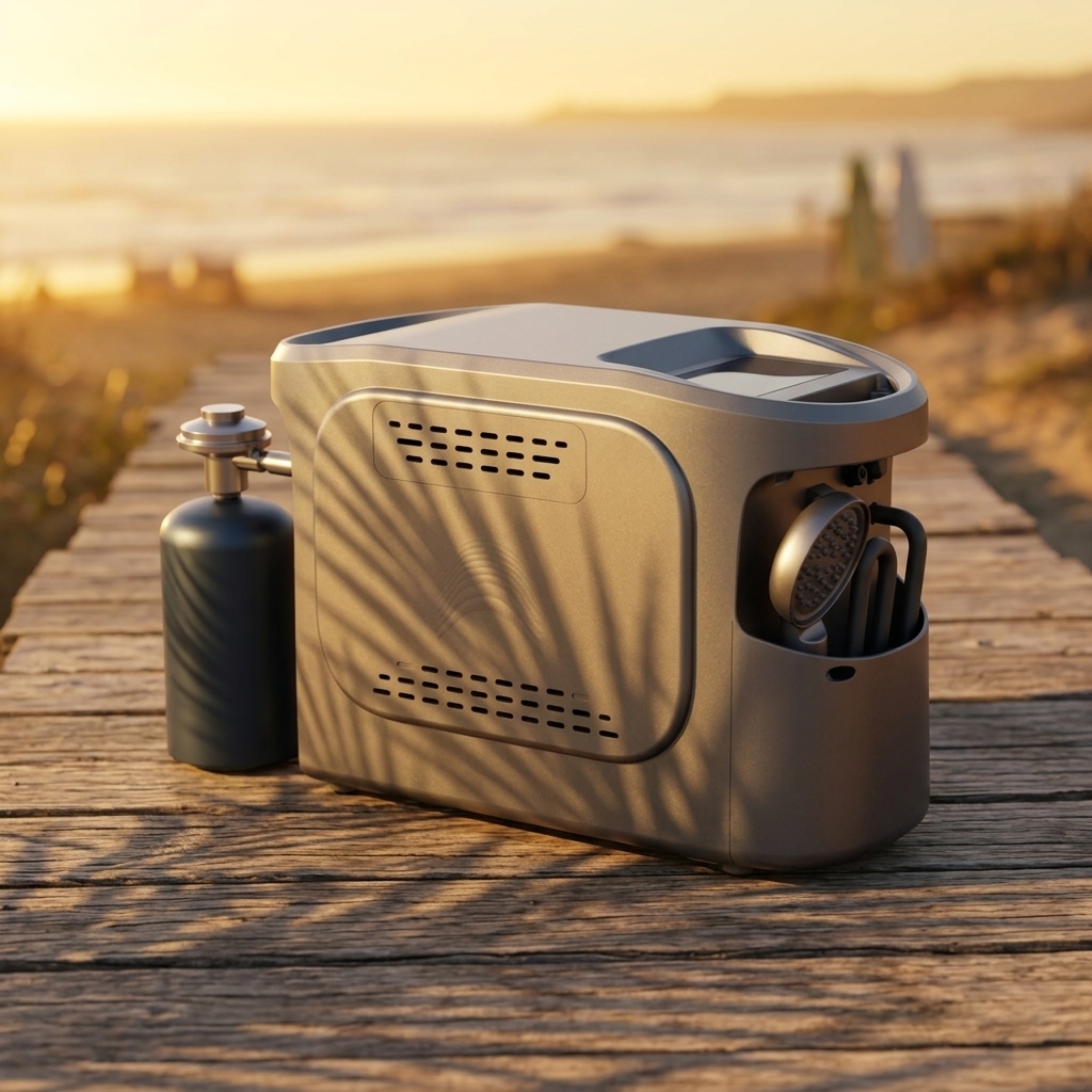 Portable Outdoor 3L/6L Gas Water Heater for RV Camping Battery Operated 90-Day