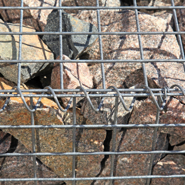 Factory Price Gabion Basket Retaining Wall 50x50x100 Tailed Welded Galvanized Gabion Basket For Landscape Wall