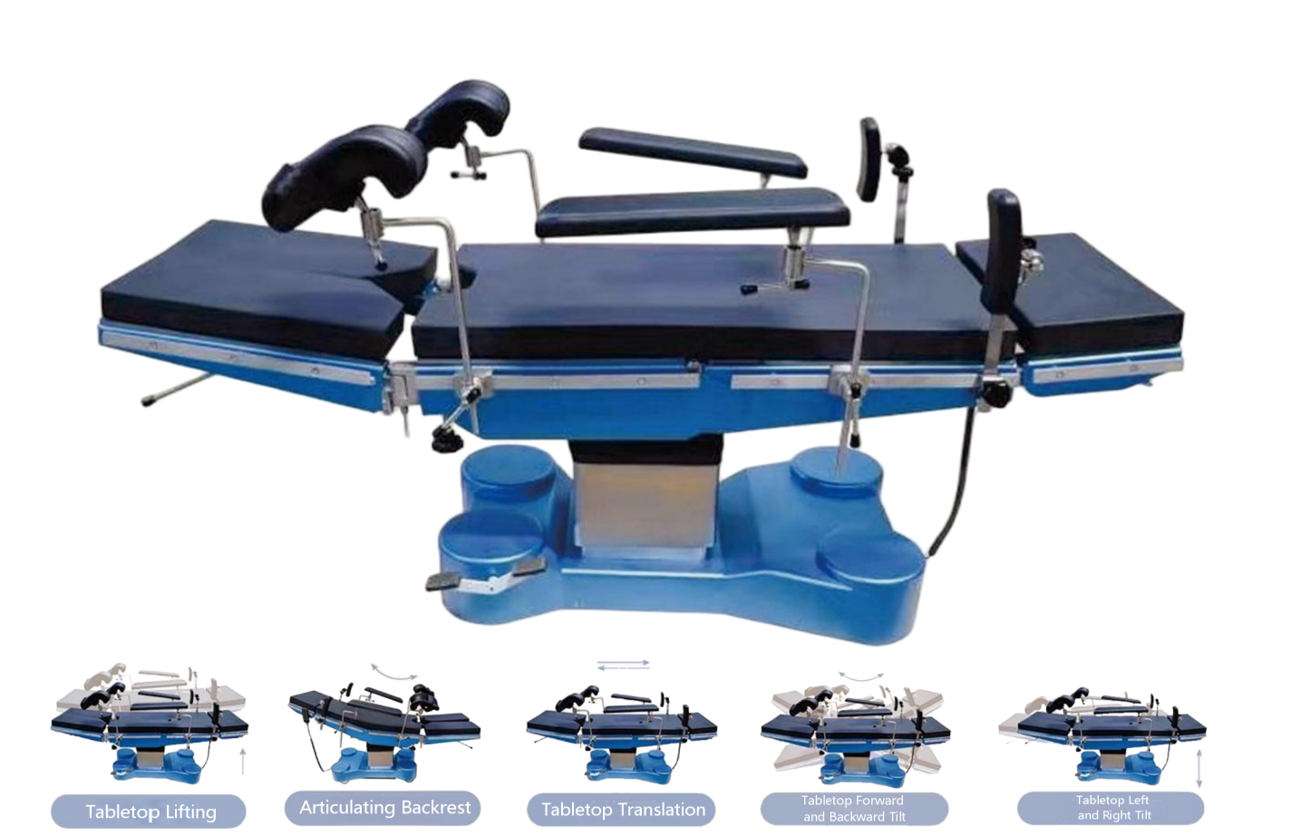 DS-VI Five-Control Deluxe Electric Surgery Table – A Fusion of Precision Control and Reliable Performance