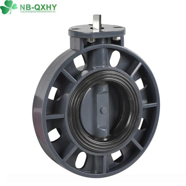 Plastic PVC/UPVC Butterfly Valve Normal Valve Stem 100% Material for Water Supply