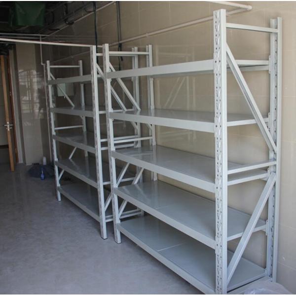 Grey 4 Levels Butterfly Commercial Metal Shelving Light Duty For Electronic Factory