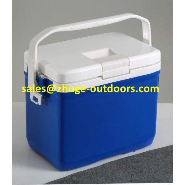 Portable 10 Liter EPS Insulation Blue Plastic Ice Cooler Box