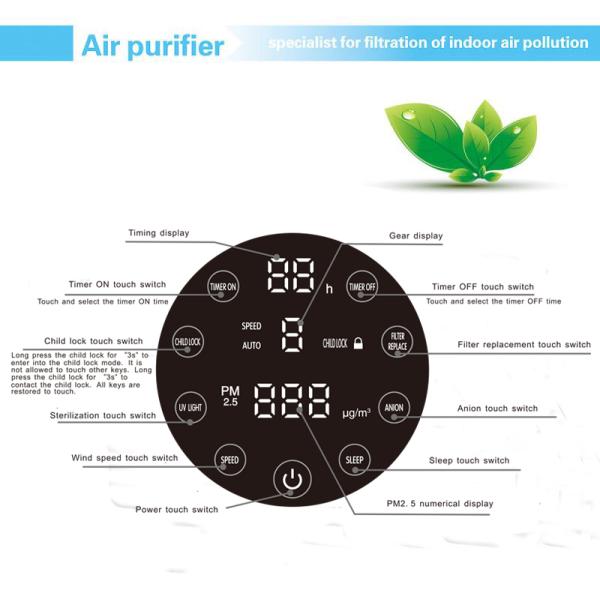 218*218*501mm PM2.5 Air Cleaner