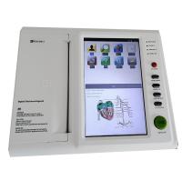 12 machine de l'enregistreur ECG d'électrocardiogramme d'électrocardiogramme de moniteur de la Manche avec l'analyseur