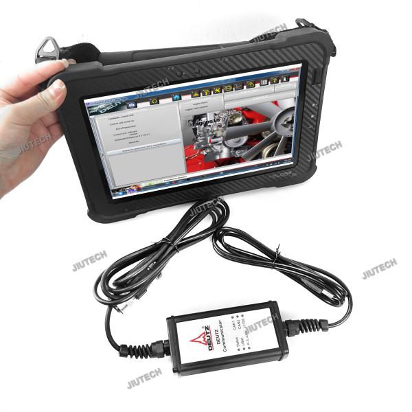Pronto para usar Xplore Tablet +Deutz Communicator OBD Adaptador com SerDia Software para diagnóstico SerDia 2010