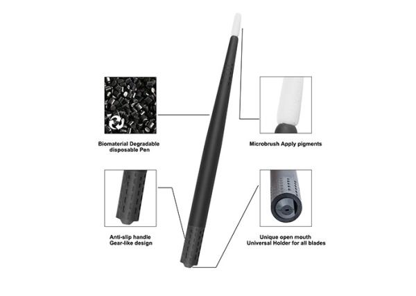 Black Universal Eccentric Microblading Blade Holder Face Deep Biodegradable Universal Eco - Holder