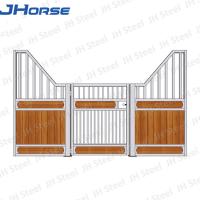 Casa pré-fabricada luxuosa painel frontal estável usado da tenda do cavalo de madeira de bambu