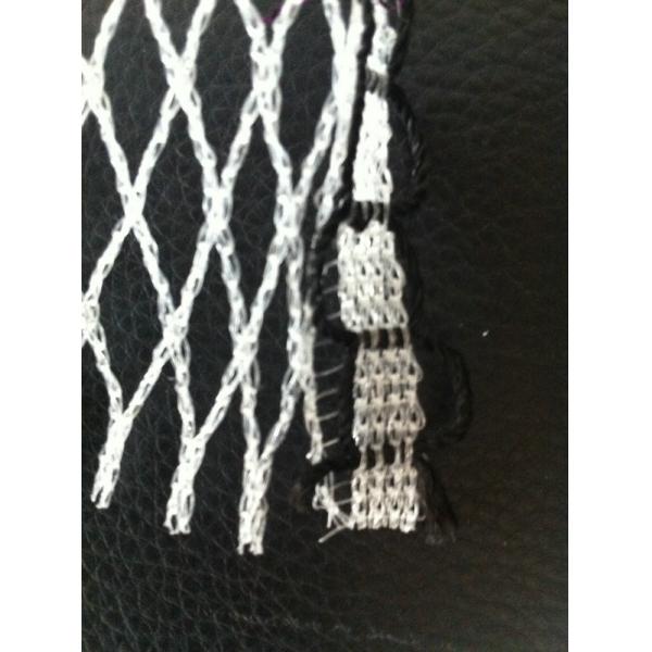 Custom White Knitted Knotless Net , Ornament Monofilament Netting