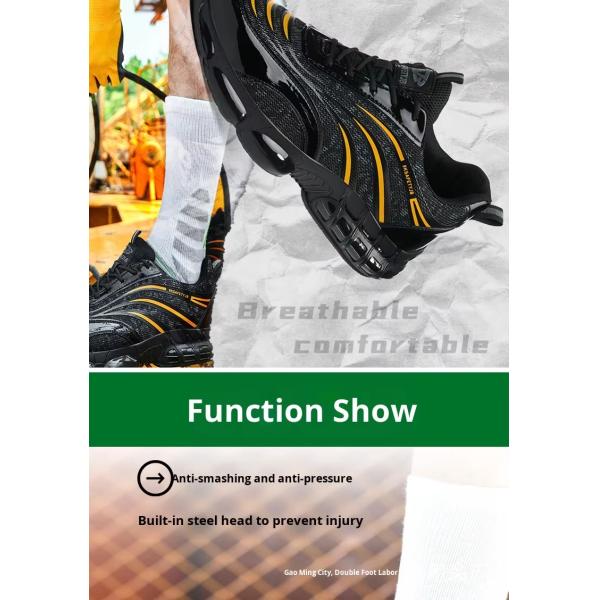 Zapatos de trabajo de tela de alambre de acero superfino con entresuela anti-perforación de Kevlar y opciones de logotipo personalizado