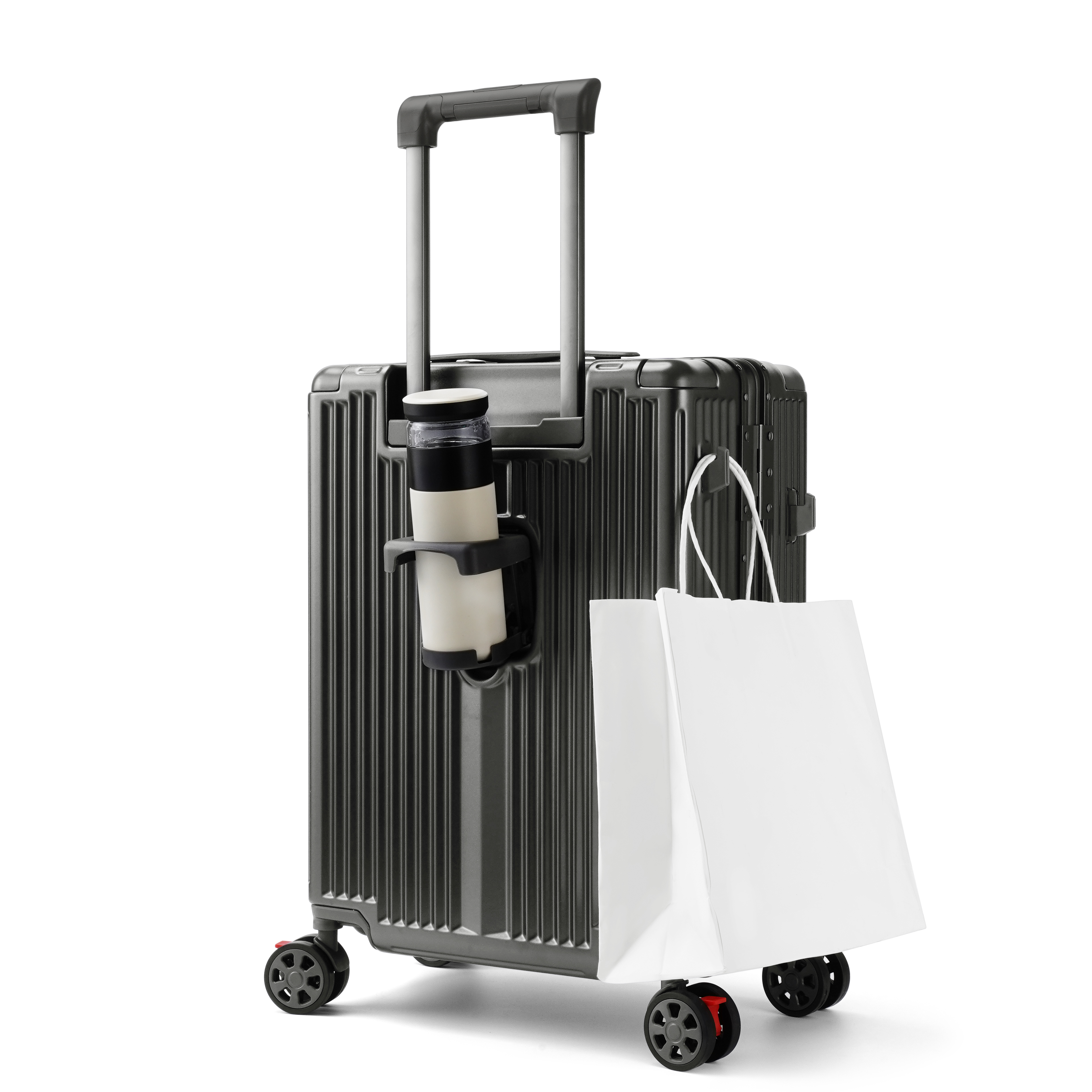 Silent Wheel Business Travel Luggage Pc Carry On 4 Wheel Cabin Suitcase 20 Inch