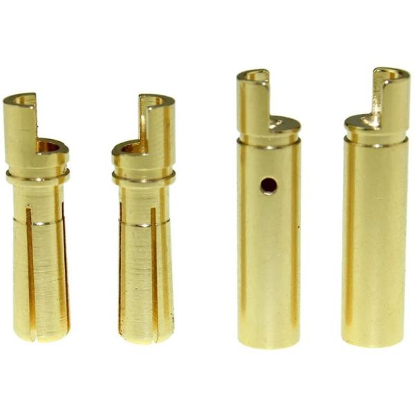 Bens chapeados ouro dos conectores 4/5mm da tomada de banana de RoHS para o ESC de RC