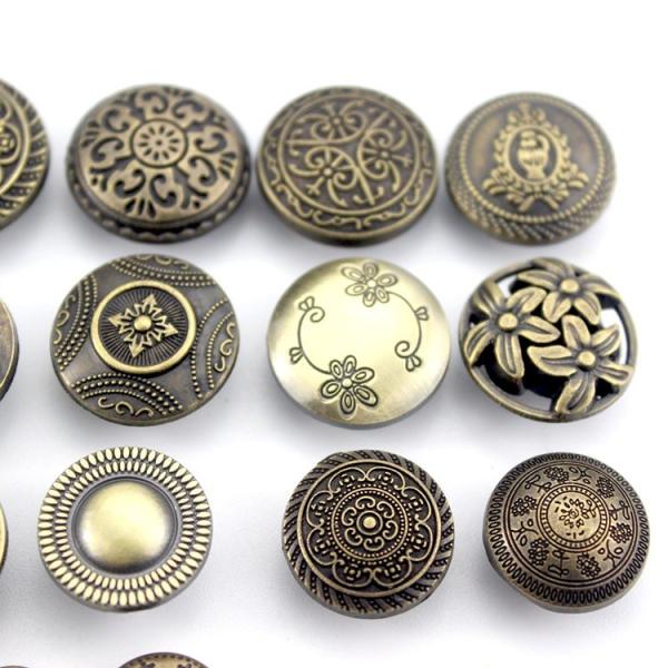 Custom Embossed Metal Snap Buttons With Logo For Coats Clothes