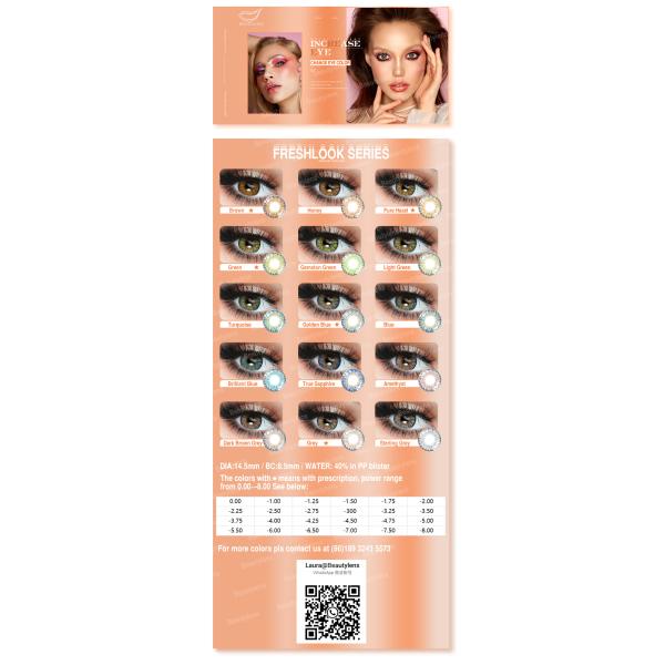 Контактные линзы цвета карего глаза OEM увеличивая для глаз Брауна