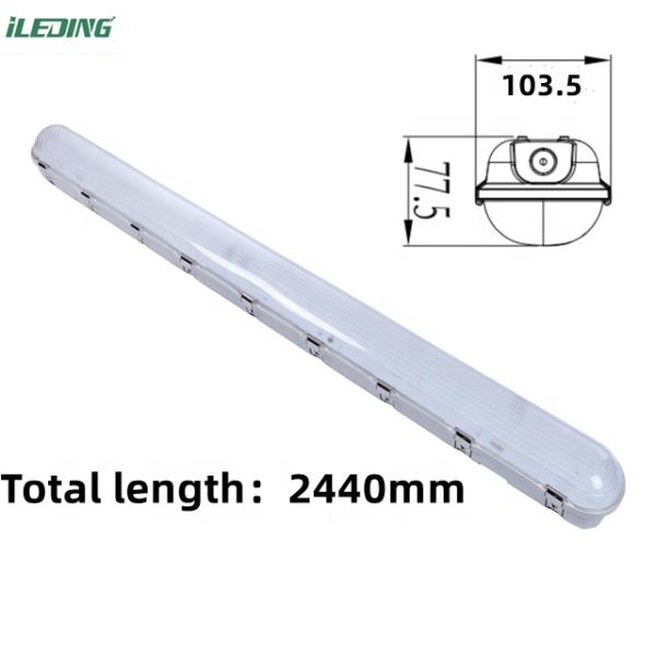 347V Option 2FT 4FT 8FT Linear LED Vapor Tight Tri Proof Light Fixture for Car Washing