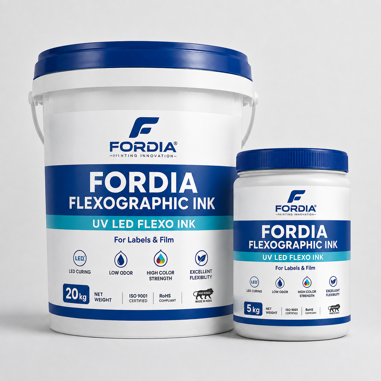 Water Based UV LED Flexo Ink Flexographic Printing Ink With Strong Adhesion