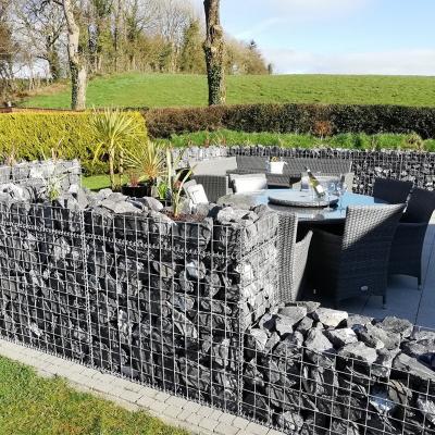 Planteurs de cages en pierre de gabion soudés pour jardinage verticaux modulaires résistant à la rouille