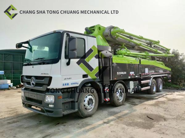 In 2014 Zoomlion Mercedes Benz Chassis Concrete Pump Truck 52 Meters 6 Cylinder 6 Rod