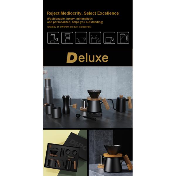 Customized Logo French Presses Luxury Harmony Stainless Steel Ceramic Coffee Tea Maker