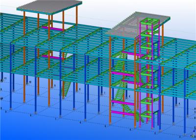 C Purlin Two Story 500kg/㎡ Light Steel Structure Building