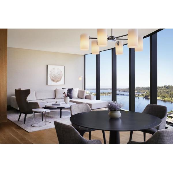 Ritz Hotel King / Double Room Suites Oak Veneer Furniture Sets 3-5 Star Standard