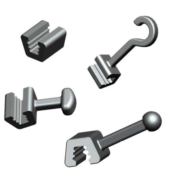 Stainless Steel Bondable Crimpable Hooks 10pcs Pack