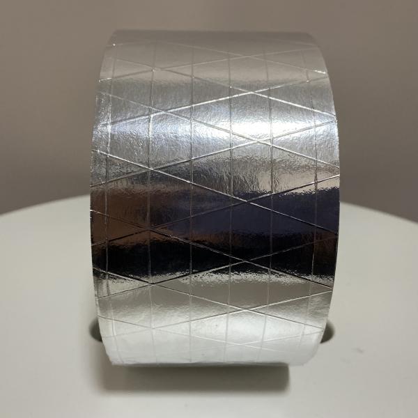 Silver Aluminum Foil Tapes Double Water Activated Adhesive Glass Fiber Insulation