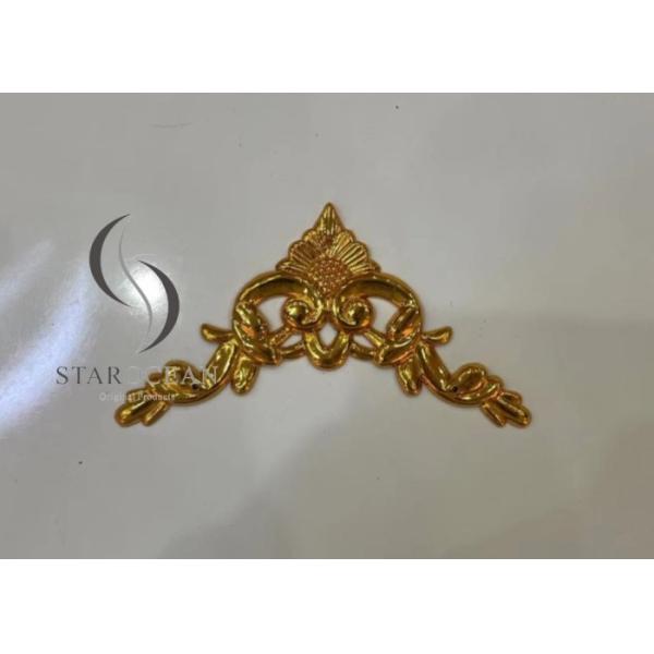 24K Gold Plastic Coffin Hardware Decoration Funeral Accessories Products PF07