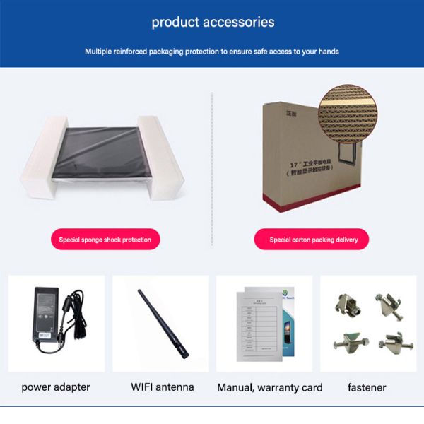 17 Inch IP65 Industrial Touch Screen Panel Pc Capacitive Tablet Wall Mount/Desktop/VESA Fanless Touch Screen Panel Computer