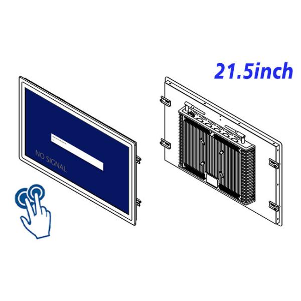 21.5-Inch Large Format Touch Screen for Industrial Monitoring and Public Kiosks