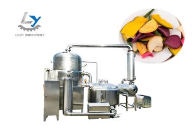 Vacuum Automatic Chips Making Machine For Vegetable / Fruit High Efficiency
