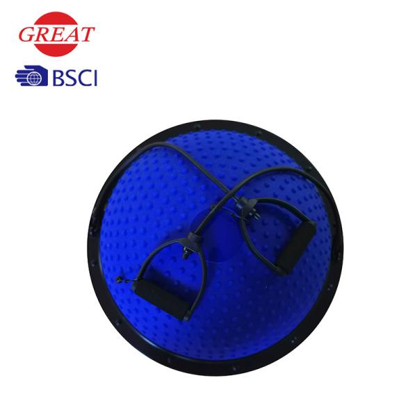 PVC Balance Trainer Ball With Handles Customized Logo Available Elastic Resistance