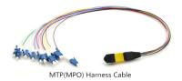 12 fibra Singlemode MPO à fita Patchcord do LC