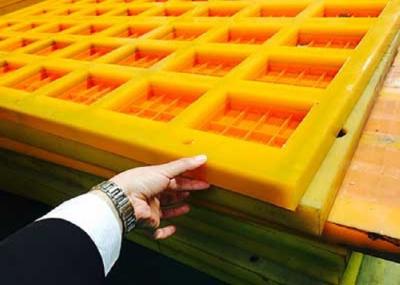 Mining Sieving Ore 610x610mm Polyurethane Screen Mesh