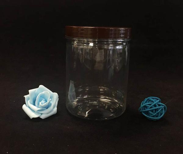 Customized Plastic Jars With Plastic / Aluminum Lids For Food Powder