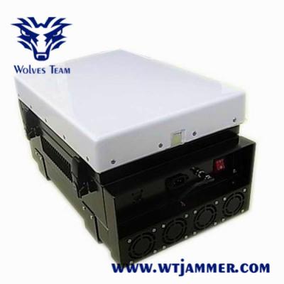 Jammer exterior impermeável do zangão do UAV do sinal do RF GPS WIFI do Portable do poder superior 350W militar