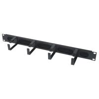 ANSHI 4Rings 1u Gestor de fios horizontais 19 polegadas XL-4020-3L-C