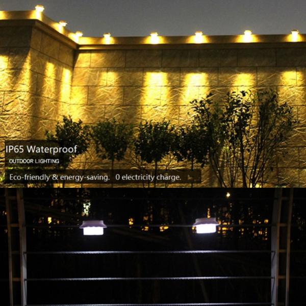 Solar Lights 3LED Sink Lights Fence Lights Eaves Landscape Garden Lights Outdoor Lighting Induction Wall Lights